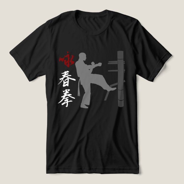 Wing Chun Kung Fu Tri-Blend-Shirt Tri-Blend Shirt (Design Vorderseite)