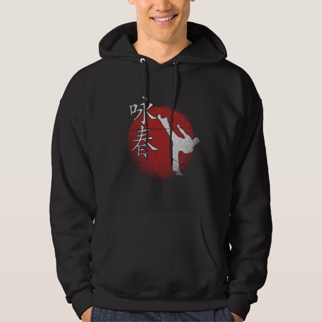 Wing Chun Martial Arts Kung Fu Hoodie (Vorderseite)