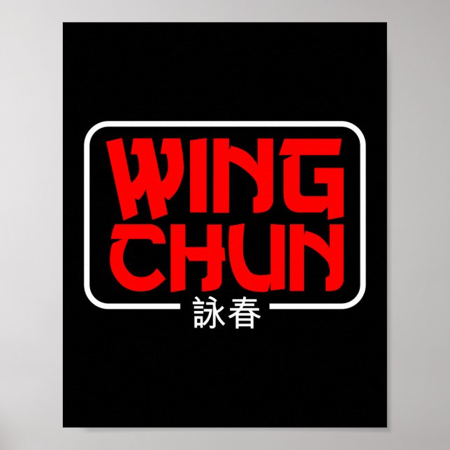 Wing Chun Martial Arts Kung Fu Poster (Vorne)