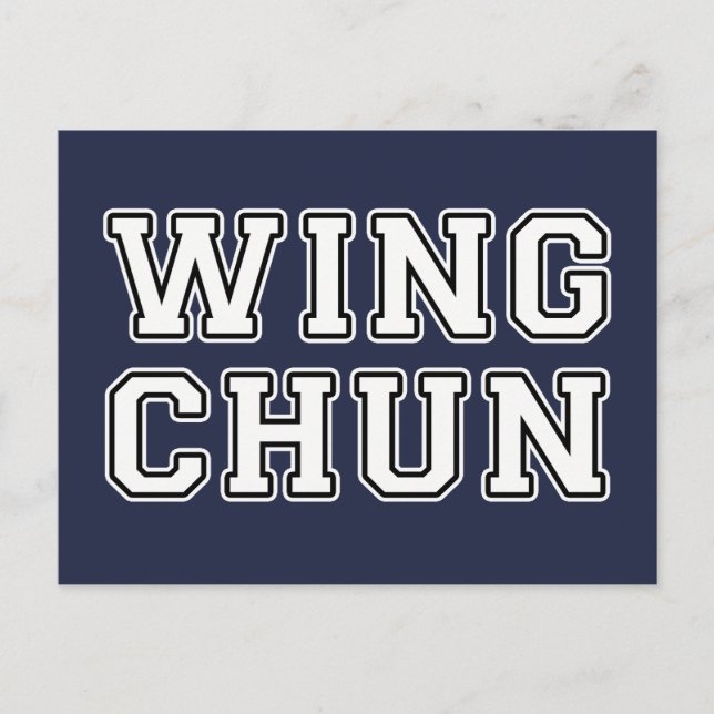 Wing Chun Postkarte (Vorderseite)