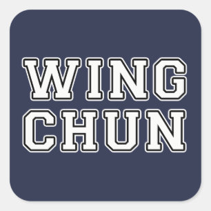 Wing Chun Quadratischer Aufkleber