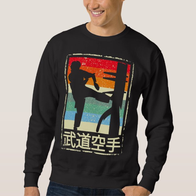 Wing Chun Retro Martial Arts Kung Fu Training Sweatshirt (Vorderseite)