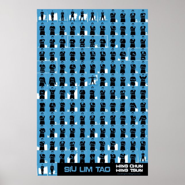 Wing Chun Siu Lim Tao Blue Poster (Vorne)