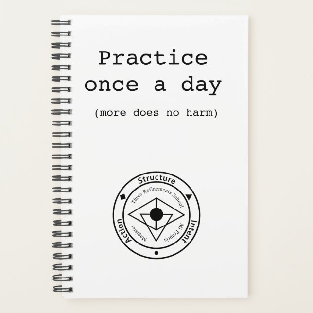 Wing Chun Training Journal Planer (Vorderseite)