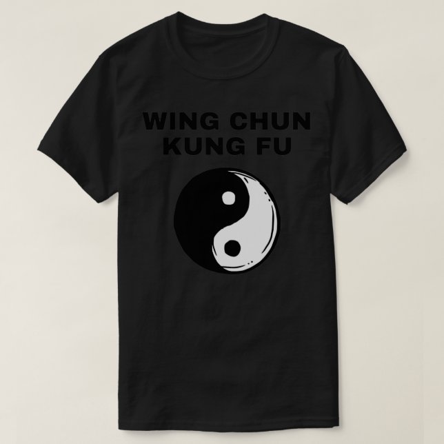 Wing Chung Kung Fu Yin Yang Design für Wing Chun a T-Shirt (Design vorne)