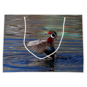 Wing Flapping Wood Duck Große Geschenktüte