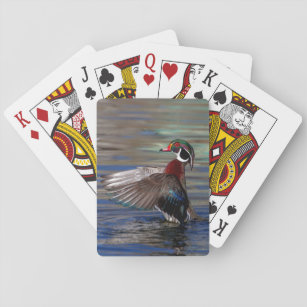 Wing Flapping Wood Duck Spielkarten
