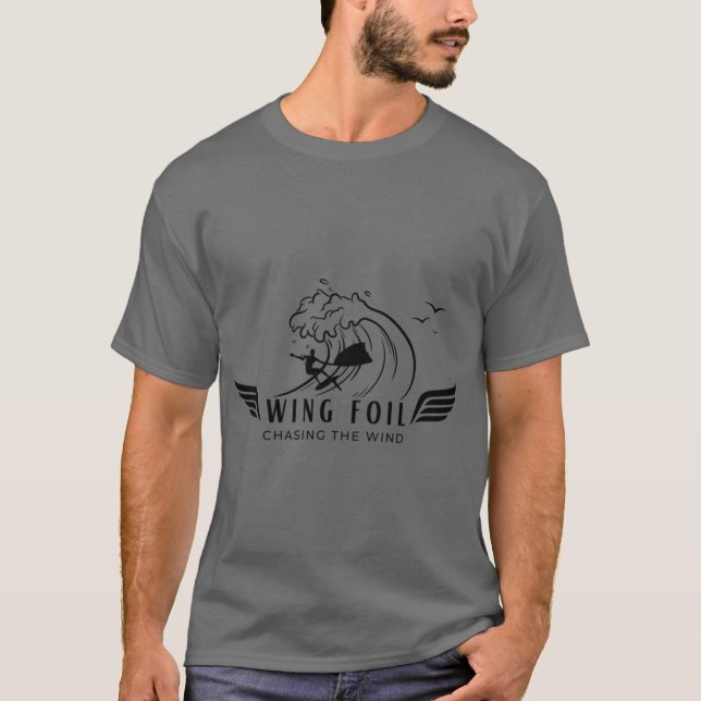 Wing Foiling Shirt Wingfoil Geschenkidee Wing Surf (Vorderseite)