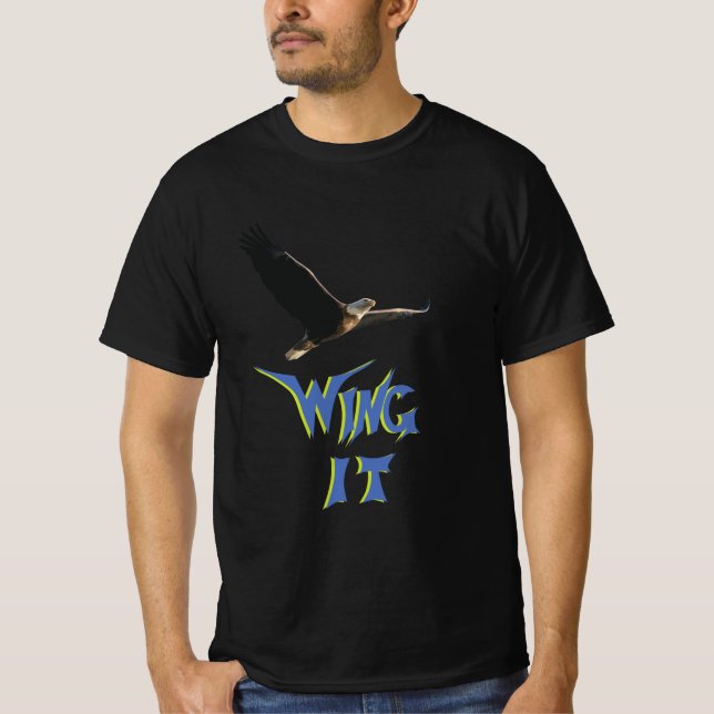 Wing It Black T - Shirt (Vorderseite)