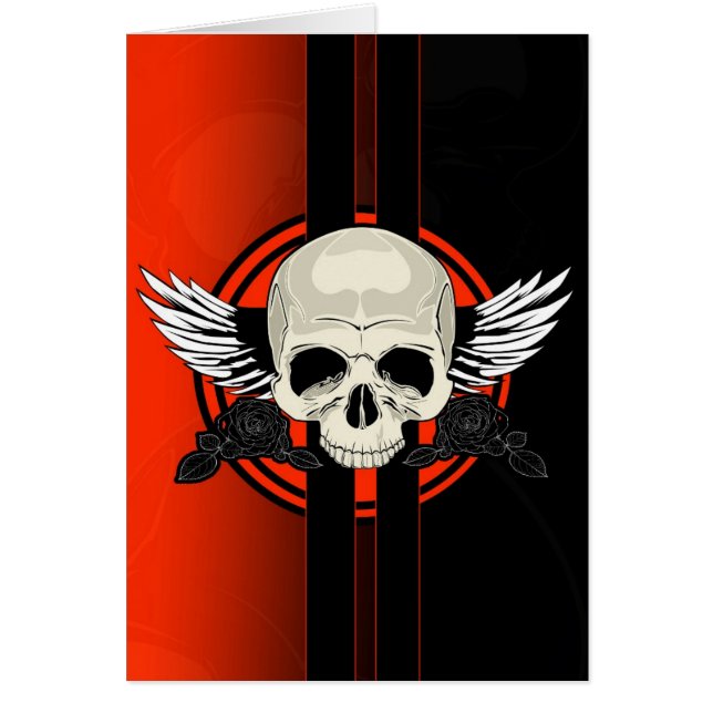 Wing Skull - ORANGE (Vorne)