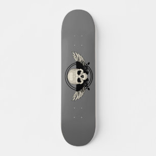 Wing Skull - SCHWARZ UND WEISS Skateboard