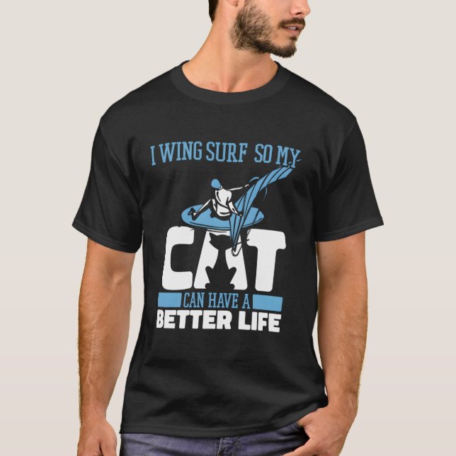 Wing Surfer Cat Foil Wing Surfing T-Shirt (Vorderseite)