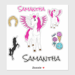 Wing Unicorn Theme Sticker