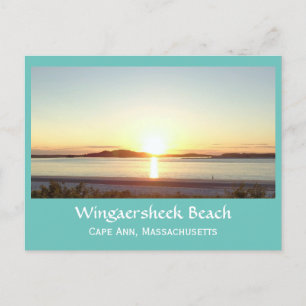Wingaersheek Beach Sunset Postkarte