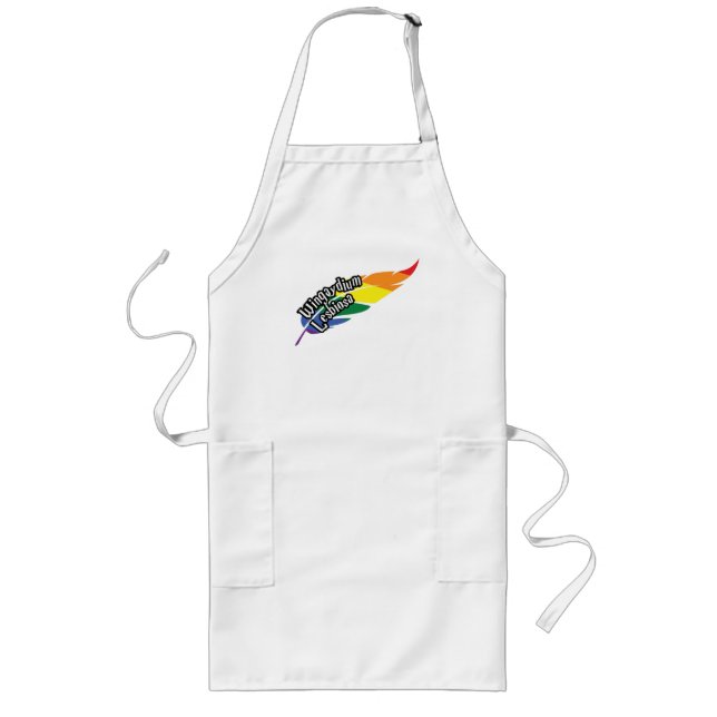 Wingaydium Lesbiosa - Funny LGBTQ+ Magic Pub Lange Schürze (Vorne)