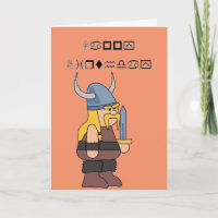 Wingding Viking Happy Birthday