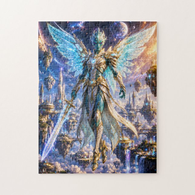 Winged Alien Warrior Puzzle (Vertikal)