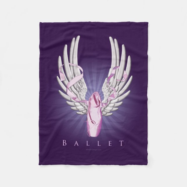 Winged Ballet Fleecedecke (Vorderseite)