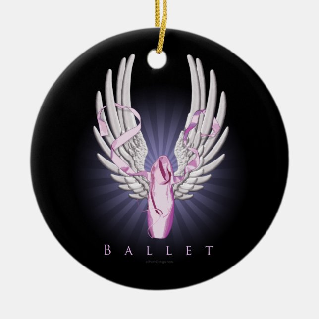 Winged Ballett (Tanz) Keramikornament (Vorne)