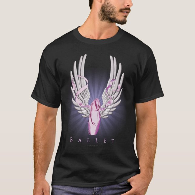 Winged Ballett (Tanz) T-Shirt (Vorderseite)