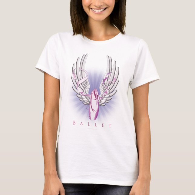 Winged Ballett (Tanz) T-Shirt (Vorderseite)