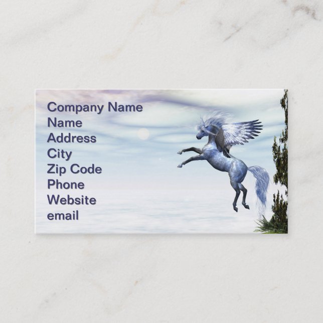 Winged Beauty Business Card Visitenkarte (Vorderseite)