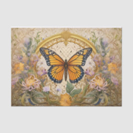 Winged Beauty Medallion, Monarch Butterfly Seidenpapier