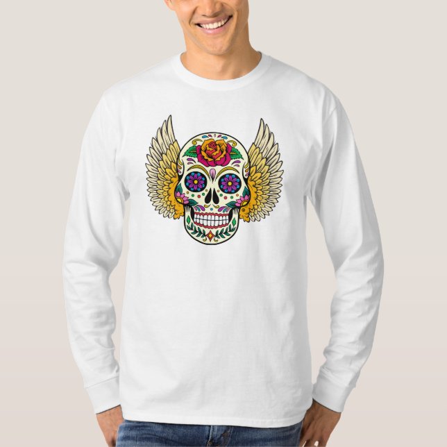 Winged Candy Skull T - Shirt (Vorderseite)