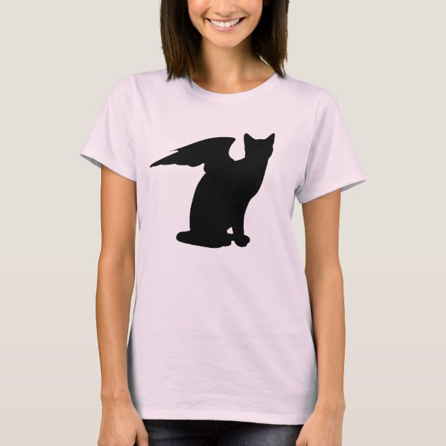 Winged Cat T - Shirt (Vorderseite)