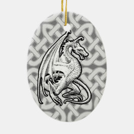 Winged Dragon Keramik Ornament
