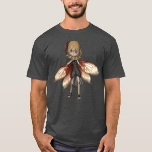 Winged Fairy Girl Anime Style T-Shirt