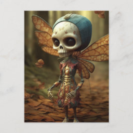 Winged Fairy Skeleton Postkarte