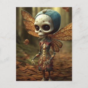 Winged Fairy Skeleton Postkarte