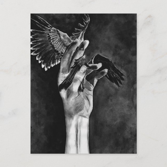 Winged Fingers Artwork - "Reclaim" Postkarte (Vorderseite)