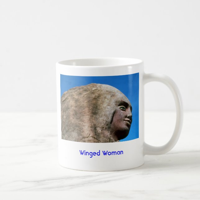 Winged Frau (Gesicht) /Mug Tasse (Rechts)