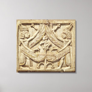 Winged Genies, Assyrian Zeitraum, c.750 BC Leinwanddruck