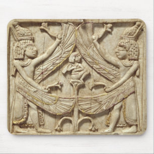 Winged Genies, Assyrian Zeitraum, c.750 BC Mousepad