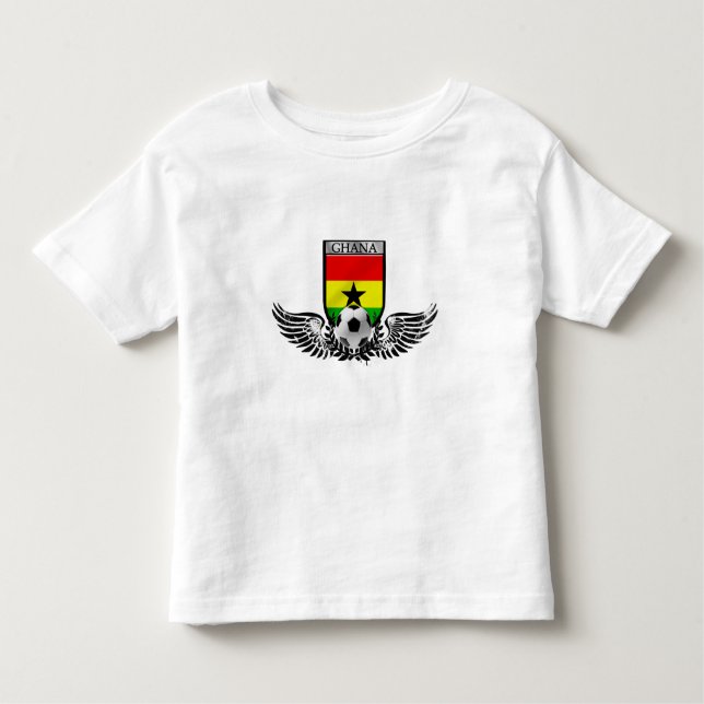Winged Ghana-Fußballfußbalemblem Kleinkind T-shirt (Vorderseite)