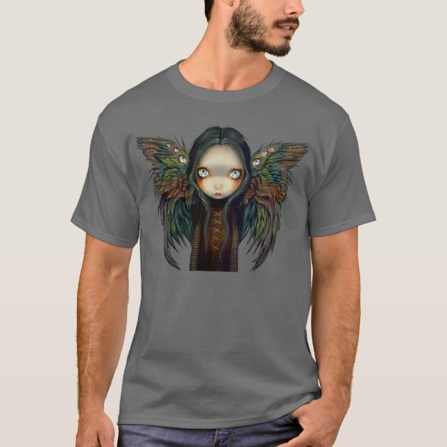 Winged gotischer Surrealism Engel Serra SHIRTS (Vorderseite)
