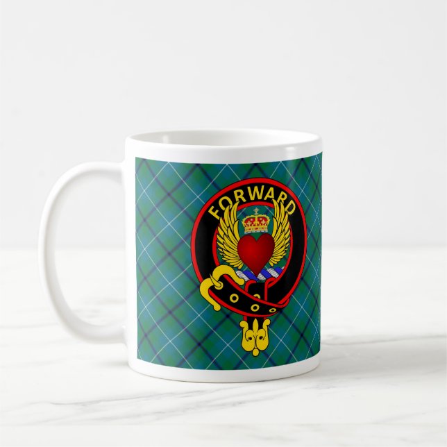 Winged Heart Ancient Douglas tartan Tasse (Links)