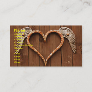Winged Heart Business Card Visitenkarte