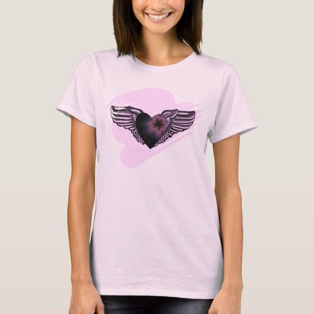 Winged Herz T-Shirt (Vorderseite)