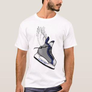 Winged Hockey-Skatet-stück T-Shirt