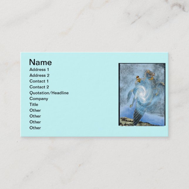 Winged Horse Business Card Visitenkarte (Vorderseite)