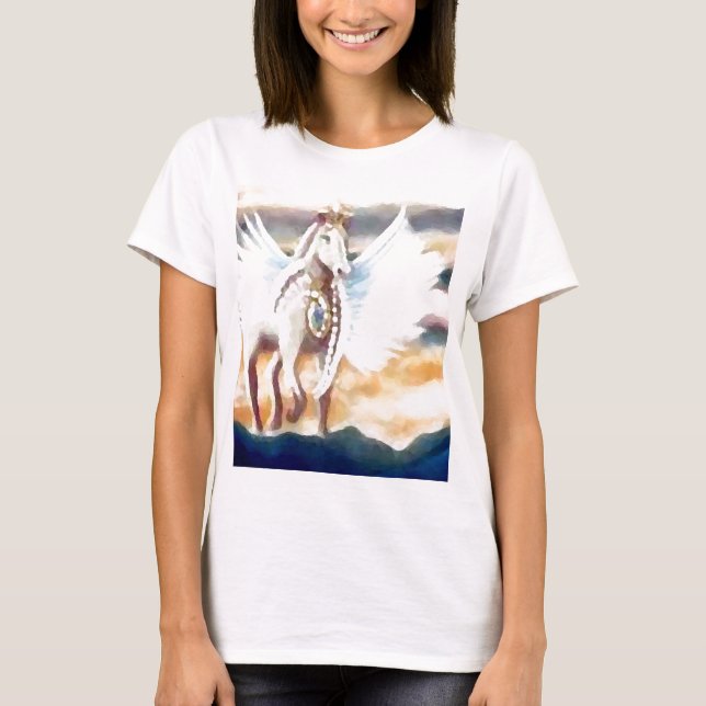 Winged Kunst u. Entwurf Pegasus CricketDiane T-Shirt (Vorderseite)