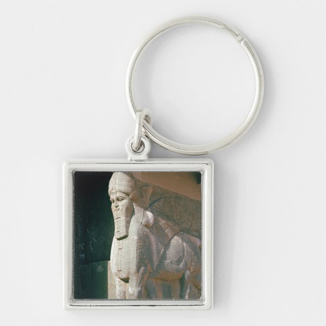 Winged menschlich-köpfiger Stier, Neo-Assyrian Schlüsselanhänger (Vorne)