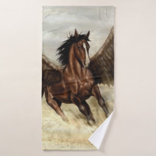 Winged Pegasus Badehandtuch