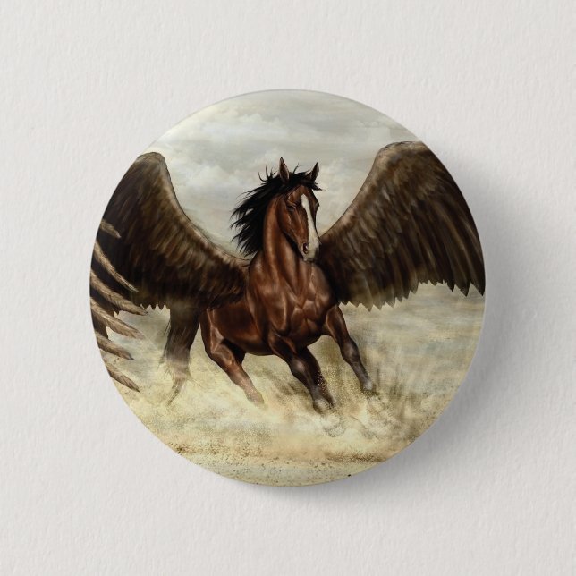 Winged Pegasus Button (Vorderseite)