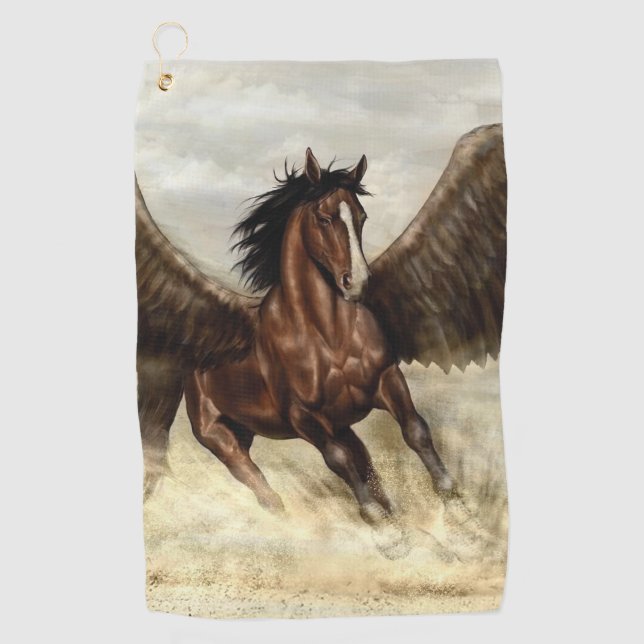 Winged Pegasus   Golfhandtuch (Vorderseite)