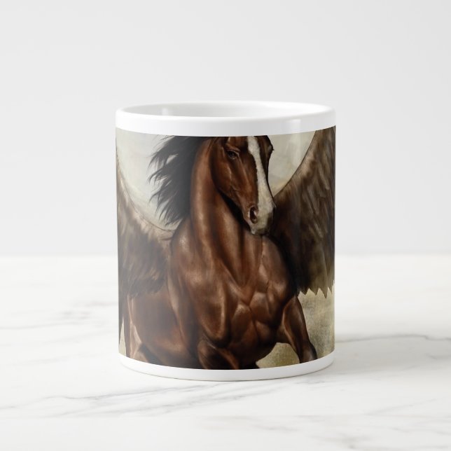 Winged Pegasus Jumbo-Tasse (Vorderseite)